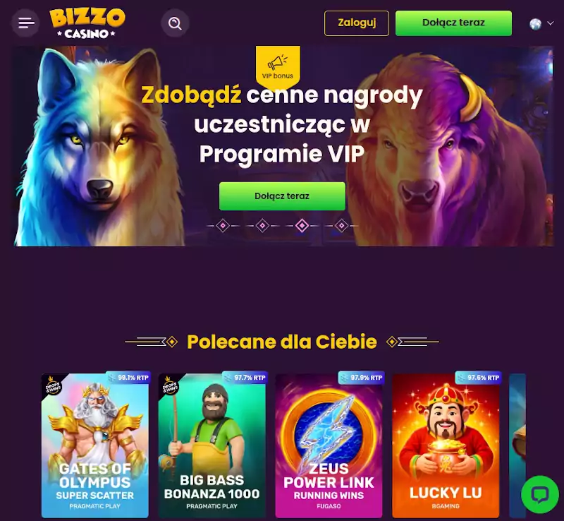 Bizzo Casino kasyna depozyt 5 zł BLIK