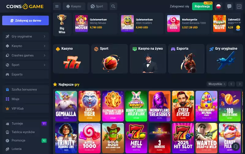 Coins Game Casino Coins Game Casino Opinie