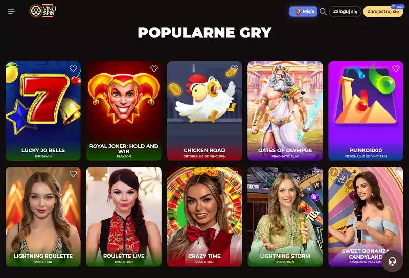 Vincispin Casino Vincispin Casino Opinie